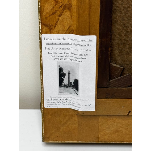 Victorian Oil Painting Afternoon in Borrowdale Landscape Lake District by Stephen Enoch Hogley For Sale - Image 12 of 12