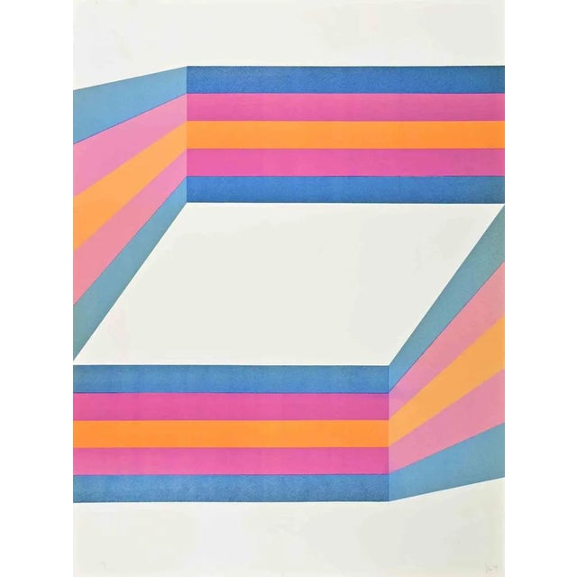 Renato Livi, Perspective, Lithograph, 1971 For Sale