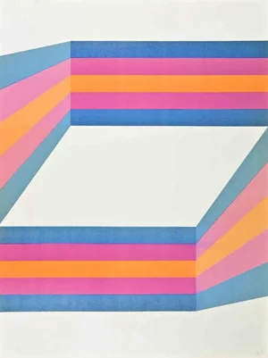 Renato Livi, Perspective, Lithograph, 1971