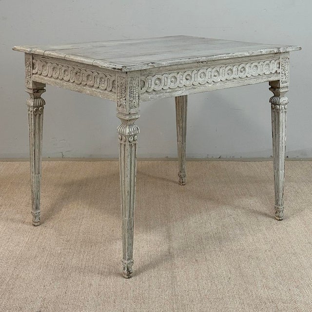 18th Century Swedish Painted Center Table ~ Writing Desk For Sale - Image 10 of 18