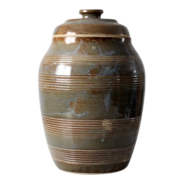 Vintage Studio Pottery Jar For Sale