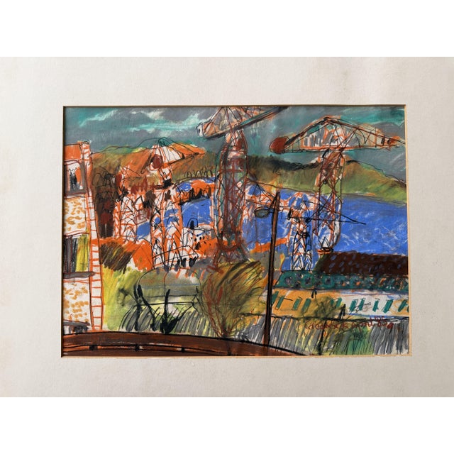 Rosemary Beaton, Scottish, 1963 Mixed media on paper, overall dimensions 28.5 x 39.5 cm. Passe-partout, dimensions 50 x...