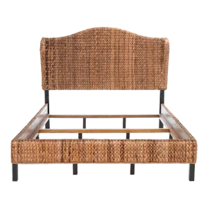 Finola Rattan Bed - Brown/Espresso, Full