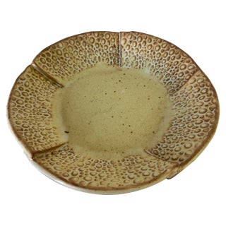 1990's S. Hubbard Organic Artistic Pottery Decorative Plate For Sale