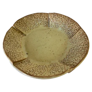 1990's S. Hubbard Organic Artistic Pottery Decorative Plate