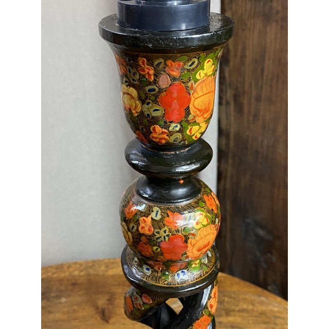 Kashmiri Lamp Bases, 1890s, Set of 2 For Sale - Image 3 of 18
