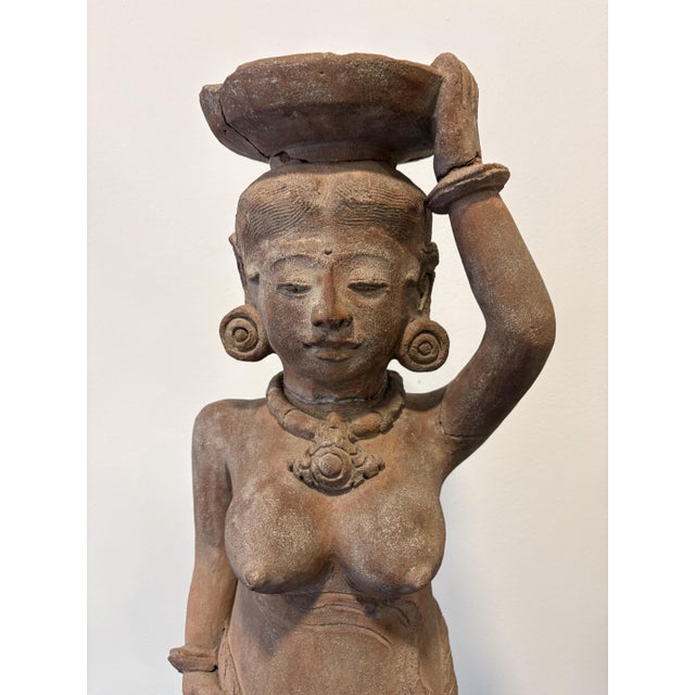 Ancient Majapahit Terracotta Handmaiden, 1500s For Sale - Image 11 of 12