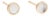 Dainty Mop Round Disc Stud Earrings, 14k Yellow Gold, Width 4.75 Mm, Pair For Sale