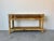 Vintage Coastal Rattan Two-Tier Console Table With Glass Top For Sale - Image 10 of 12