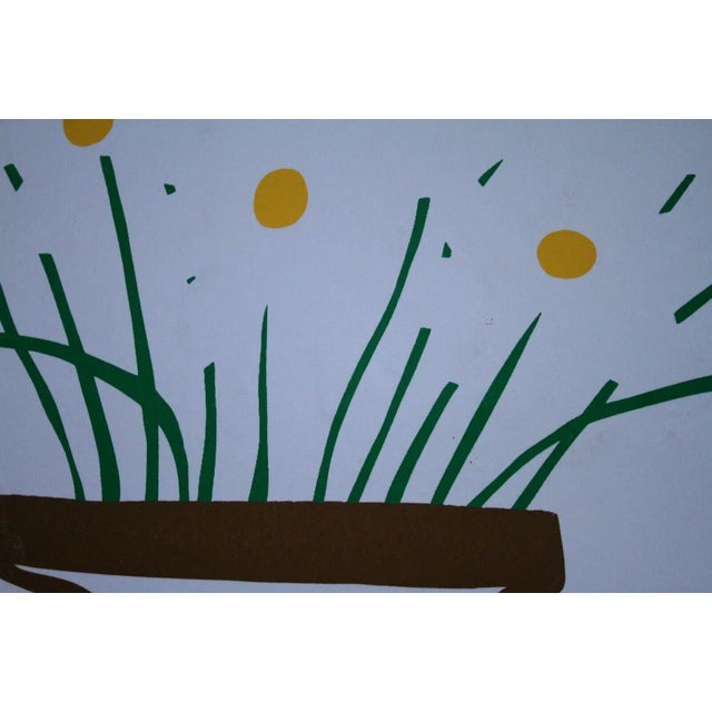 Late 20th Century Daniel Gelakoska Embossed Flowers Contemporary Serigraph with Embossed Artist For Sale - Image 5 of 9