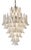 Italian Murano Glass Chandelier in Opal and Clear White from Justfurnituress SRL For Sale