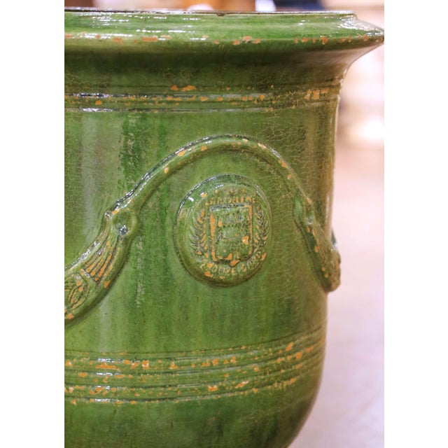 Ceramic French Handmade Terracotta Anduze Planter by La Madeleine For Sale - Image 7 of 13