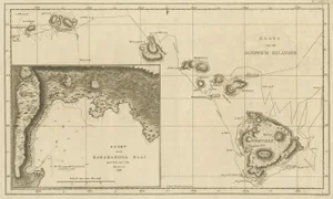 Map of the Hawaiian Islands with Large Inset of Karakakooa Bay, 1803
