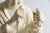Italian Glazed Terracotta Chinoiserie Monumental Figures on Pedestals For Sale - Image 12 of 16