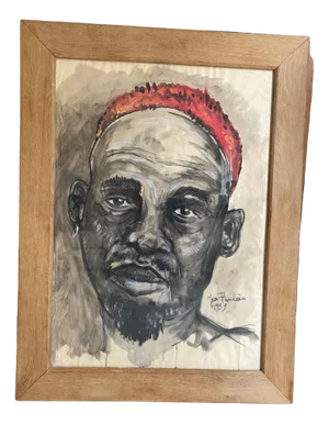 Charcoal and Gouache Drawing by Jean Poulain, 1939