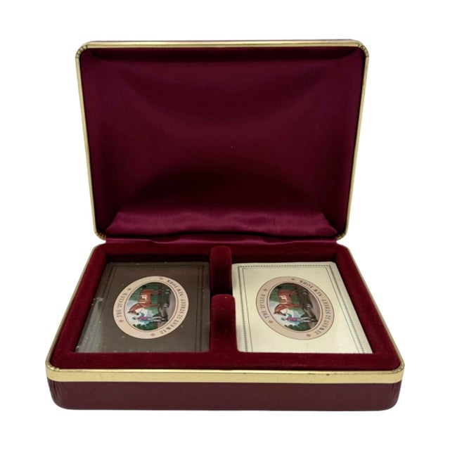 Vintage the 21 Club Nyc Restaurant Equestrian Double Deck Playing Cards For Sale - Image 14 of 14