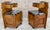 Pair of Art Deco Wood Bedside Tables With Marble Tops, Circa 1930 For Sale - Image 11 of 13