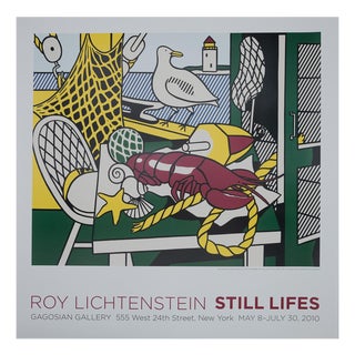 Roy Lichtenstein, Cape Cod Still Life, Original Color Poster For Sale