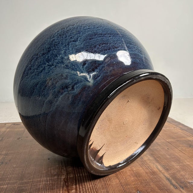 ​Japanese Glazed Ceramic Plant Stand, 1960s For Sale - Image 17 of 18