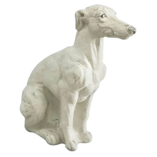 Concrete Statue of Whippet Dog For Sale