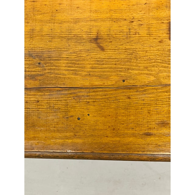 Vintage Arts and Crafts Style Carved Wood Rustic Folk Art Bench For Sale - Image 16 of 18