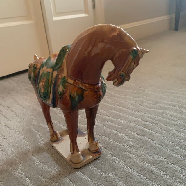Mid 20th Century Tang-Style Chinese Ceramic Horse For Sale - Image 5 of 9