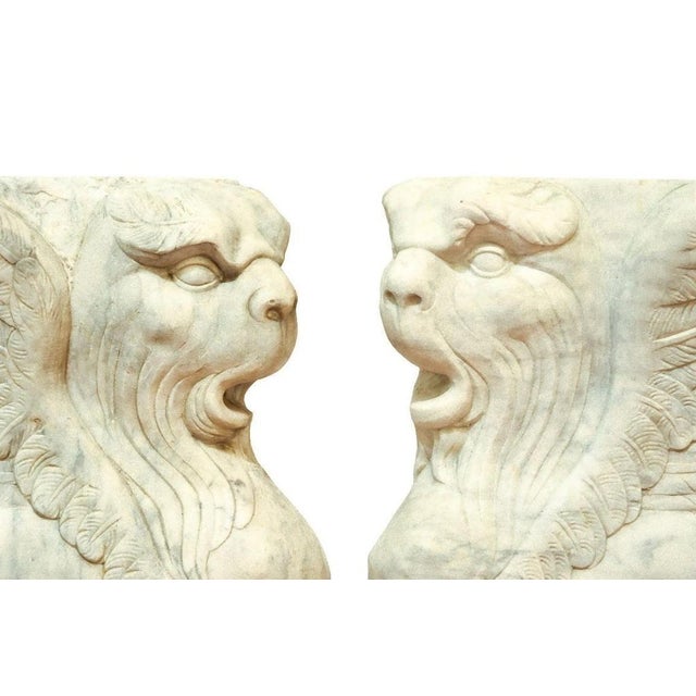 These pair of bas-relief in Turkish marble is an original pair of decorative object realized in Italy in the 18th century....