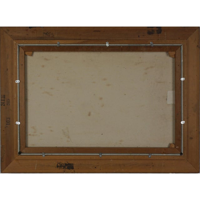 Textile Vintage Oil Painting of Southern California Seascape by Nadine Pollard For Sale - Image 7 of 8