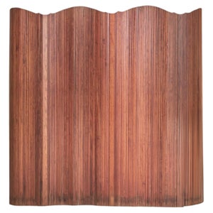 French Tambour Pine Room Divider Attributed to Jomain Baumann, 1940s