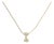 10K Yellow Gold Diamond Accent "I" Initial Bubble Pendant Necklace For Sale