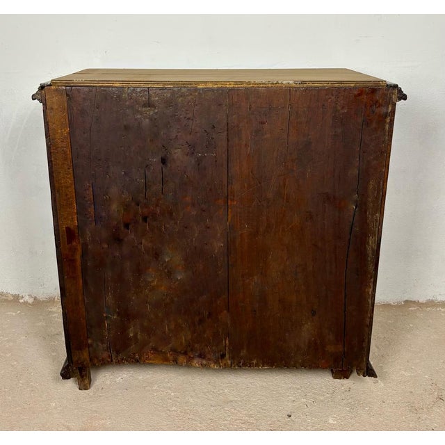 Spanish Baroque Oak Chest of Drawers, 1880 For Sale - Image 13 of 14