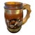 Vintage Siesta Ware Amber Glass Western Barware Set With 6 Mugs & Wood Caddy For Sale - Image 4 of 12