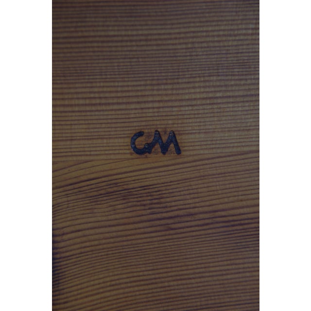 Tan Swedish Sparven Side Table by Carl Malmsten, 1950s For Sale - Image 8 of 9