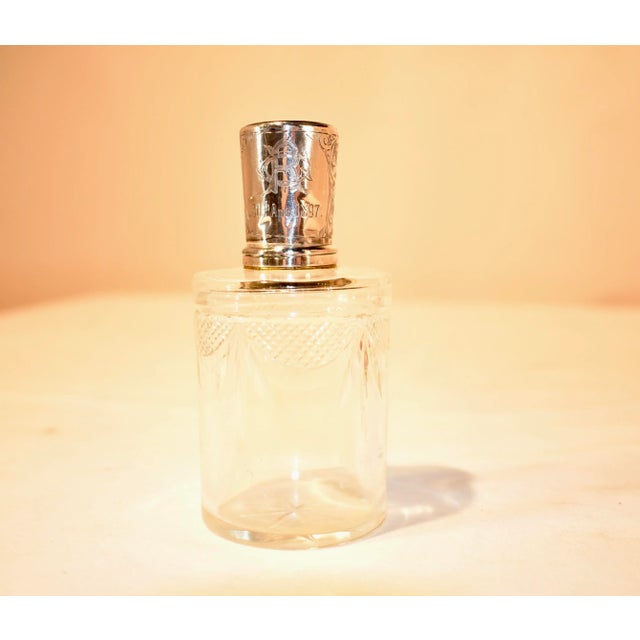 Victorian 4 Piece Cut Crystal Dresser Set For Sale - Image 3 of 12