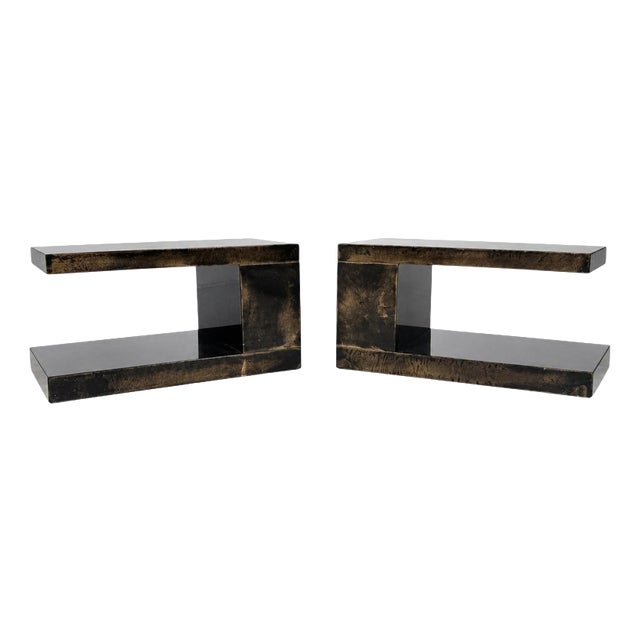 Vintage Italian Side Tables from Aldo Tura, 1960s, Set of 2 For Sale