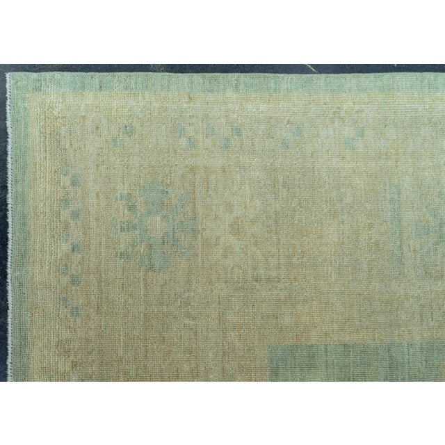 Early 21st Century Turkish Oushak Antique Look Rug 9'4" x 12'5" #20073 For Sale - Image 5 of 7