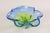 Blue and Green Sommerso Murano Glass Bowl, Italy, 1960s For Sale - Image 4 of 13