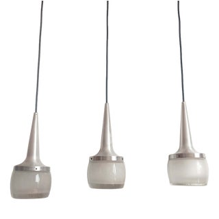 Trois Suspensions Space Age Staff Leuchten 1970, Set of 3 For Sale