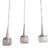 Trois Suspensions Space Age Staff Leuchten 1970, Set of 3 For Sale