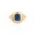 Vintage-Inspired 14k Gold Blue Sapphire Ring Size 5.5 For Sale - Image 4 of 14