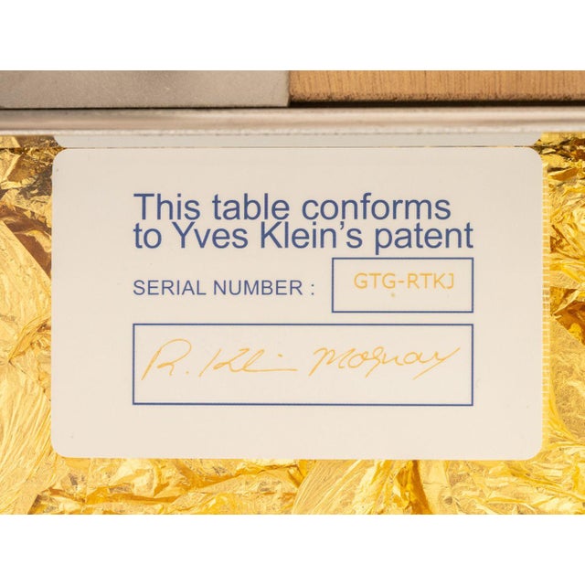 Yves Klein "Table D'Or" For Sale - Image 17 of 17