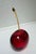 Vintage Anthropologie Large Glass Cherry Paperweight For Sale In Sacramento - Image 6 of 6