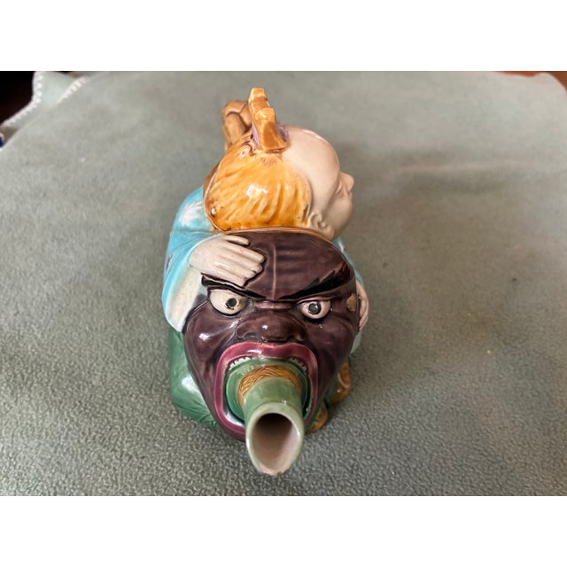 Mid 19th Century Antique Minton Chinaman Teapot For Sale - Image 5 of 9