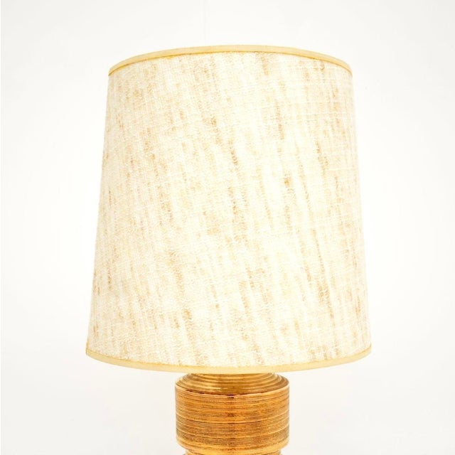 Mid-Century Modern Vintage Italian Ceramic Table Lamp by Bitossi, 1970 For Sale - Image 3 of 9