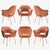 Original Saarinen Executive Arm Chairs in Rust Velvet, Custom Gold Edition - Set of 6 For Sale - Image 9 of 9