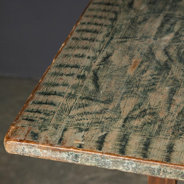 20th Century American Hand Painted Gatelegged Dining Table, 1900s For Sale - Image 6 of 18