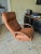 1980s Postmodern Mocha Leather Billie Lafer Reclining Lounge Chair For Sale - Image 13 of 13