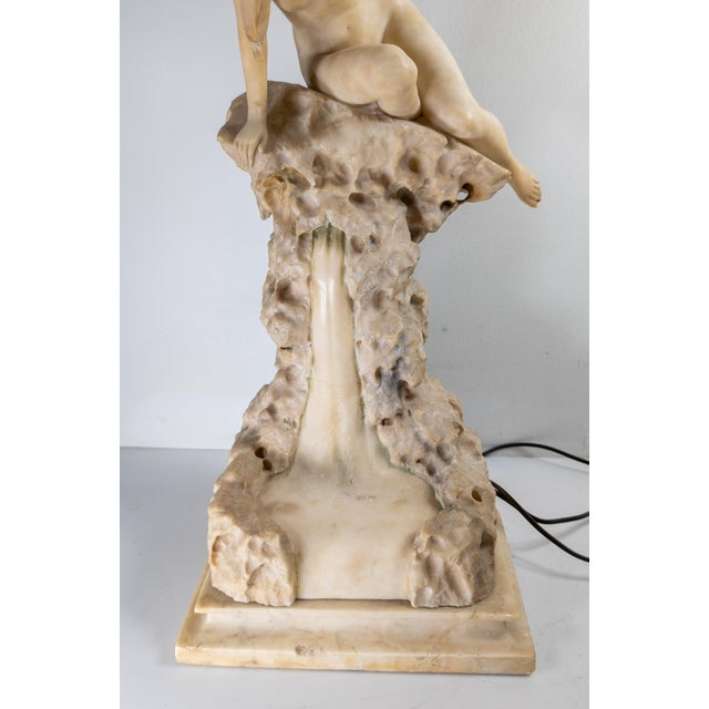 Early 20th Century Alabaster Sculpture of a Woman by Umberto Stiaccini, Florence For Sale In New York - Image 6 of 18