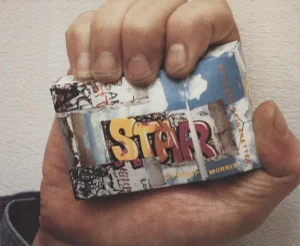 1990s Martin Kippenberger 'Untitled (Star Cigarettes)' Contemporary Blue, Yellow Offset Lithograph