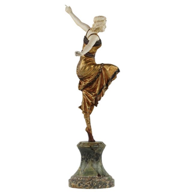 1920s Bronze Figure of Dancer by Paul Philippe, 1920 For Sale - Image 5 of 8